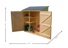 Casetta da Giardino Eden 1708 in Legno Massello non Trattato - cm 163x74cm - ITALFROM 425 - 3