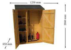 Casetta da Giardino Eden 1206 in Legno Massello non Trattato - cm 120x60cm - ITALFROM 427 - 2