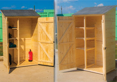 Casetta da Giardino Eden 1206 in Legno Massello non Trattato - cm 120x60cm - ITALFROM 427 - 4