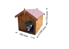 Cuccia per Cane in Legno Massello - 60X98 cm  - ITALFROM 439 - 2