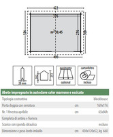 Casetta da Giardino Cleo in Legno d' Abete Impregnata Color Marrone e Essiccato - 300X300 cm - ITALF - 2