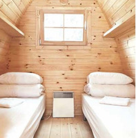 Casetta Camping Pod in Legno d' Abete Nordico(44mm) - cm 240x480cm - Pavimento incluso - ITALFROM320 - 3