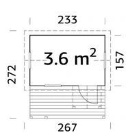 Casetta da Giardino per Bambini in Legno d' Abete Nordico(16mm) - 157X233cm - Pavimento Incluso - IT - 4