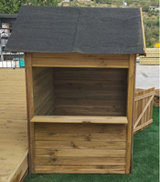 Casetta da Giardino per Bambini in Legno di Pino Impregnato - 124X113x154cm - Pavimento Incluso - IT - 4