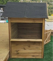 Casetta da Giardino per Bambini in Legno di Pino Impregnato - 124X113x154cm - Pavimento Incluso - IT - 4