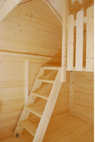 Casetta da Giardino per Bambini in Legno d' Abete Nordico(16mm) - 180x220cm - Pavimento Incluso - IT - 4