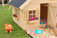 Casetta da Giardino per Bambini in Legno d' Abete Nordico(16mm) - 180x220cm - Pavimento Incluso - IT - 5