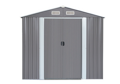 Box Casetta Casette Rimessa Ripostiglio per Giardino Lamiera Zincata cm 174 X 236 X 201 H - 3