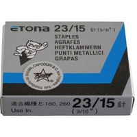 PUNTI ETONA 23/15 PER CUCITRICE ALTI SPESSORI ( conf  da 1000 punti)