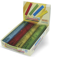 RIGHELLI COLORATI 15 cm  -  CONF. 48 pz