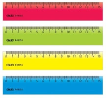 RIGHELLI COLORATI 15 cm  -  CONF. 48 pz - 2
