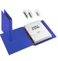 RACCOGLITORE EUROPA A4 FAVORIT BLU 4 ANELLI TONDI DIAMETRO 50