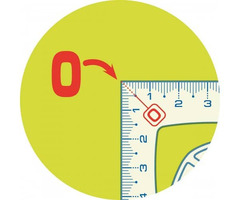 SQUADRETTE MAPED  FLEX  60°  32 CM - CONF. 10 pz - 2