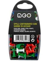 SPILLI  CARTOGRAFICI  C/GAMBO  IN  ACCIAIO  SC.  30  PZ  COL. ASS.