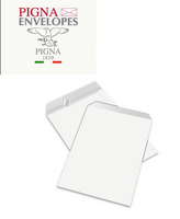 CONF. 500 BUSTE A SACCO PIGNA COMPETITOR CON STRIP - 25X35 BIANCHE- 80 GR