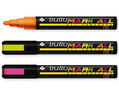 MARKER INDELEBILI - TRATTO MARK ALL  A BASE D'' ACQUA -  PUNTA TONDA - conf 12 pz