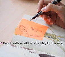 BLOCCHETTI MEMO ADESIVI  STICK'N TRASLUCIDI - mm 38X50 - 50 FOGLI X 2 - COLORE NEON -ARANCIO - 4