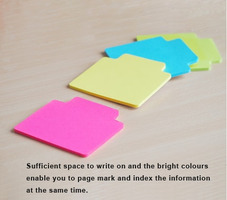 INDICIZZATORI NOTES PAGINE ADESIVI  STICK'N  - mm 70X70 - 50 FOGLI - COLORE NEON - GIALLO - 2