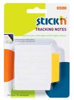 INDICIZZATORI NOTES PAGINE ADESIVI  STICK'N  - mm 70X70 - 50 FOGLI - BIANCO E GIALLO NEON