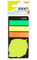 INDICIZZATORI PAGINE ADESIVI  STICK'N  mm45 x mm12 (25 FOGLI x 3) + MEMO FOGLIA - mm 44X44 - 20 FOGL