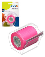 NASTRO MEMO ADESIVO  STICK'N  CON DISPENSER - mm 50 X mt 10 - COLORE ROSA NEON
