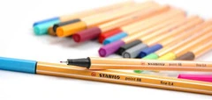 PENNE-PENNARELLI STABILO POINT 88 - BIG POINT BOX IN PLASTICA - 20 COLORI ASSORTITI - 3