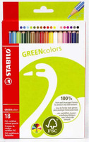 STABILO PASTELLI GREENCOLORS  CONF. 18 PEZZI