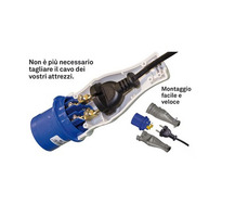 ADATTATORE INDUSTRIALE PER SPINA SCHUKO 2 POLI - SENZA TERRA - 2