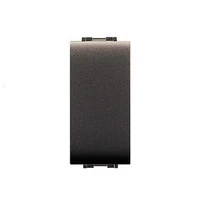 12 Pz- PULSANTE UNIPOLARE GENERICO Nero/Grigio/Bianco