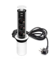 Multiconnettore estraibile Nero-Bianco-Grigio - 2