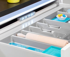 Luce LED A Batterie Per Interno Di Cassetti Con Sensore A Vibrazione, Luce Fredda - 2