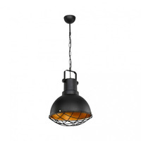 Lampada a sospensione Tonya  stile industriale nero