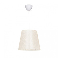 Lampada a sospensione Conic in tessuto beige conf. 8Pz