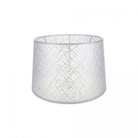 Paralume Deco tessuto bianco motivo ricamo conf. 6Pz