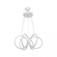 Lampada a sospensione LED Ilya forma spirale bianca