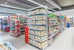 z MODULO CONTINUATIVO Scaffale murale  L 101, H 200 , Prof. 40 CM, base + 4 ripiani - 4