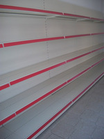 SCAFFALATURA MURALE COMPLETA LUNGHEZZA 10,80 MT , H 200 CM , PROF.40 CM , BASE + 5 RIPIANI - 2