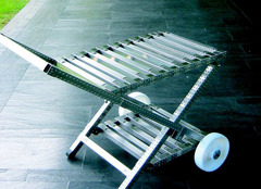 Carrello Portavivande in Acciaio Inox con Piano Inox a Grata - 2