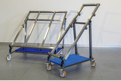 Espositore Bancarella Inclinabile Piano Singolo Acciaio Inox - 2