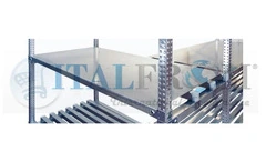 RIPIANO LISCIO PER SCAFFALATURE INOX L 150 X 50 CM ,COMPLETO , PORTATA 70 Kg