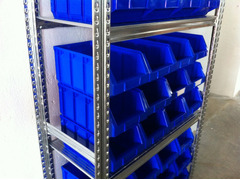 Contenitore in Plastica per Minuterie Sovrapponibili ''a Bocca di Lupo'' Dim. L20,5xH16,4xP34,5 cm - 2