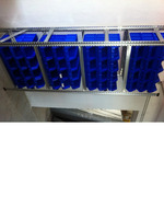 24 Contenitori in Plastica per Minuterie Sovrapponibili ''a Bocca di Lupo'' Dim. L20,5xH16,4xP34,5 c - 2