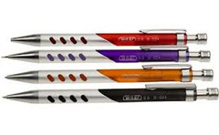 Portamine 0,5 mm in metallo a scatto - conf. 20 pz