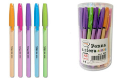 Penna a sfera Samba  0,5 mm colorate in barattolo da 48 pezzi