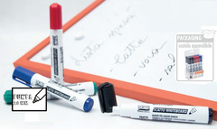 MARKER PER LAVAGNA PUNTA 2 MM CONF. 10 PZ 3 COLORI