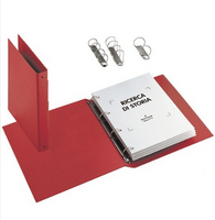 RACCOGLITORE EUROPA A4 FAVORIT ROSSO 4 ANELLI TONDI DIAMETRO 50