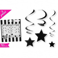 FESTONE PENDENTE NERO CONF. 3 PEZZI
