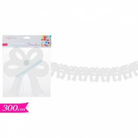 FESTONE FIOCCO BIANCO  LUNGHEZZA 3MT