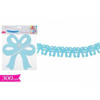 FESTONE FIOCCO AZZURRO LUNGHEZZA 3MT