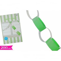 FESTONE AD ANELLI VERDE  LUNGHEZZA 2MT
